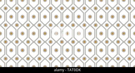 Geometric pattern with intricate grid shapes seamless repeat background. Stock Vector