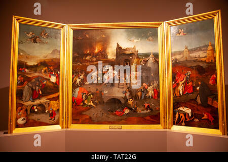 Temptation of Saint Anthony at  Museu Nacional de Arte Antiga in LIsbon, Portugal Stock Photo