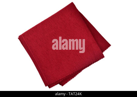 maroon placemat isolated on white background, Stock Photo
