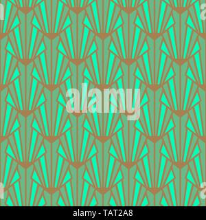 Vintage Art Deco seamless pattern gold and blush decorative texture. Stock Vector