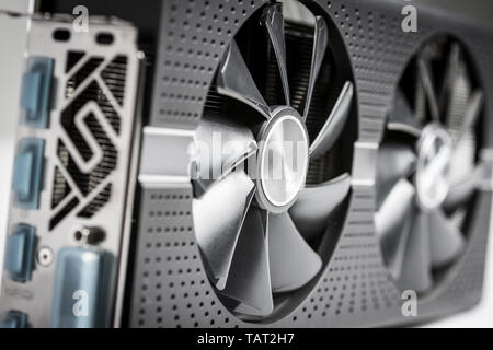 PC Gaming GPU Graphic Card Close Up Stock Photo