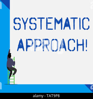 Writing note showing Systematic Approach. Business concept for A process used to determine the viability of a project Stock Photo