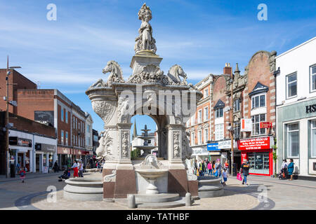 The Dudley Fountain, Market Place, Dudley, West Midlands, England, United Kingdom Stock Photo