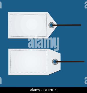 blank price tag label vector illustration Stock Vector