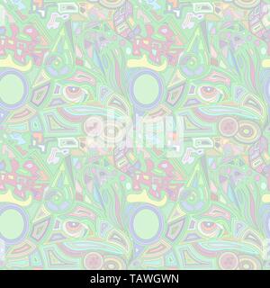 Vector abstract doodle color illustration Stock Vector