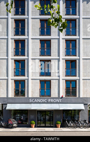 Scandic Front hotel , entrance and façade, Sankt Annæ Plads, Copenhagen, Denmark Stock Photo