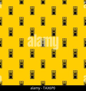 Door with an arched glass pattern vector Stock Vector