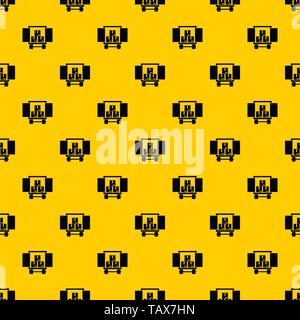 Cargo truck with load pattern vector Stock Vector