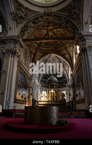 Milan: main chapel of the Church of Saint Mark, built from 1245 and dedicated to the patron of Venice for the help given in the war against Barbarossa Stock Photo