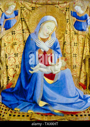 Fra Angelico, The Madonna of Humility, painting, circa 1430 Stock Photo