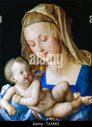 Albrecht Dürer, Virgin and child with a pear, painting, 1512 Stock Photo