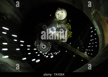 Turda Salt Mine Amusement Park Transylvania Romania Stock Photo