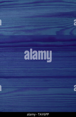 Vertical Image of Horizontal Pattern of Deep Blue Colored Wood Plank Surface, Texture Background Stock Photo