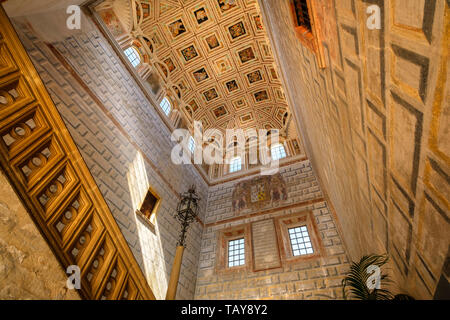 Courtyard of Hospital de Santiago, monumental staircase. Ubeda, Jaén province. southern Andalusia. Spain Europe Stock Photo