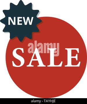 Sale icon. Creative element design from shopping sticker icons collection. Pixel perfect Sale icon for web design, apps, software, print usage Stock Vector