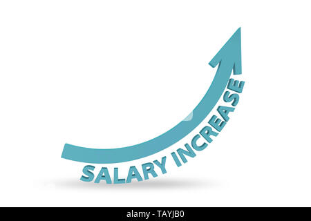 Salary increase concept  - 3d rendering Stock Photo