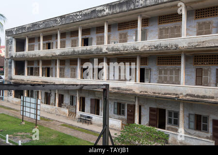 S-21 Tuol Sleng Genocide Museum, Phnom Penh, Cambodia. Stock Photo