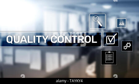 Quality control and assurance. Standardisation. Guarantee. Standards. Business and technology concept. Stock Photo