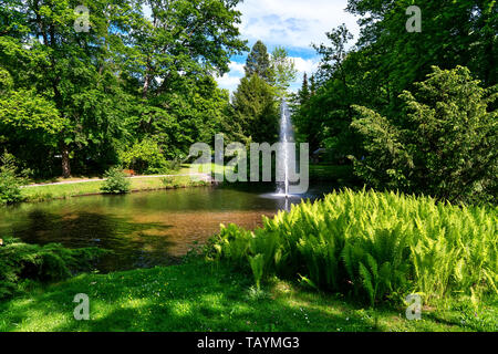 Spa gardens, Bad Orb , Hesse, Germany Stock Photo