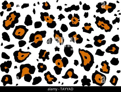 Animal print leopard. Fashionable stylish pattern with a cheetah, panther ornament. Wild background for textiles, packaging, design. Stock Vector