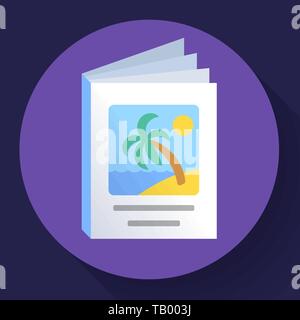 Brochures icon template, advertisement flyer, paper book icon Stock Vector