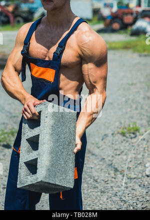 Biceps workout with bricks sale