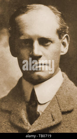 A portrait of John Galsworthy aged 27  (1867-1933) -  Edwardian English novelist and playwright who wrote (amongst others) The Forsyte Saga trilogy. - Nobel Prize winner in Literature. - Trained as a lawyer - Pen name for first novel was John Sinjohn. Turned down knighthood Stock Photo