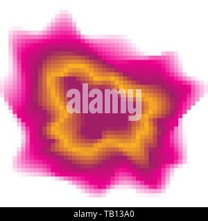 Pixel art background. Vector illustration. Abstract square pixel pattern. Mosaic background Stock Vector