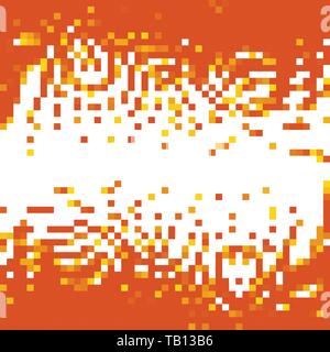 Pixel art background. Vector illustration. Abstract square pixel pattern. Mosaic background Stock Vector