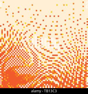 Pixel art background. Vector illustration. Abstract square pixel pattern. Mosaic background Stock Vector
