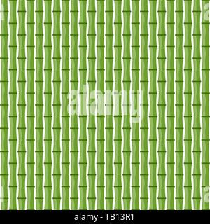 Seamless abstract bamboo background. Vector illustration. Exotic green bamboo pattern Stock Vector
