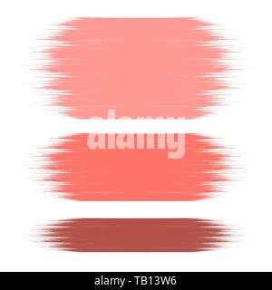 Hand Painted Brush strokes isolated. Vector illustration. Color grunge Brushes Stock Vector