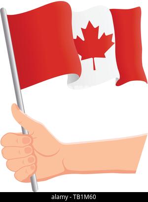 Canadian flag waving man Stock Vector Image & Art - Alamy