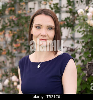 The Hay Festival, Hay on Wye, Wales UK, Wednesday 29th May 2019. Nadine Akkerman, author of INVISIBLE AGENTS: WOMEN AND ESPIONAGE IN 17TH-CENTURY BRITAIN, appearing at the 32nd annual Hay Festival of Literature and the Arts. Credit: keith morris/Alamy Live News Stock Photo