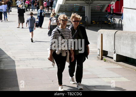 London, UK. 30th May, 2019. Tourists on Southbank a sunny and warm day in the capital. Credit: Dinendra Haria/Alamy Live News Stock Photo