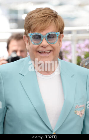 May 16, 2019 - Cannes, France - CANNES, FRANCE - MAY 16: Elton John attends the photocall for ''Rocketman'' during the 72nd annual Cannes Film Festival on May 16, 2019 in Cannes, France. (Credit Image: © Frederick InjimbertZUMA Wire) Stock Photo