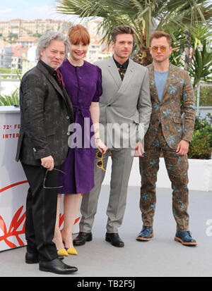 CANNES, FRANCE - MAY 16: Dexter Fletcher, Bryce Dallas Howard, Richard Madden and Taron Egerton attend the 'Rocketman' photocall during the 72nd Canne Stock Photo