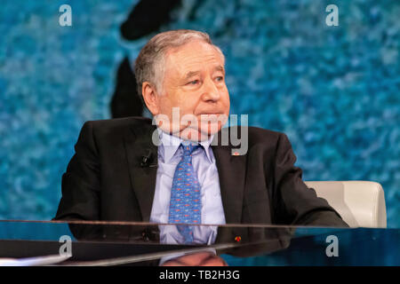 Milan, Italy. 26th May 2019. Jean Todt attends Che Tempo Che Fa Tv Show on May 26, 2019 in Milan, Italy. © Alessandro Bremec Stock Photo
