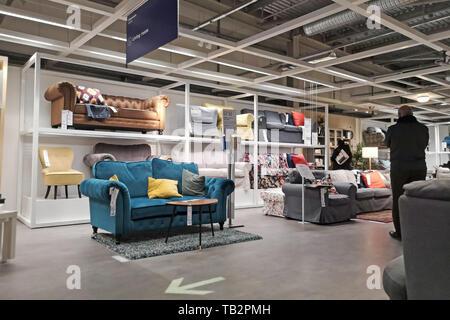 Sofas at Ikea in Coventry, UK, on May 29, 2019. Stock Photo