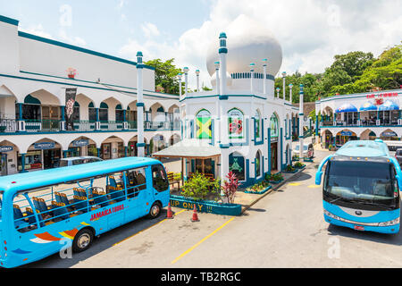 Taj Mahal shopping arcade, Ocho Rios, Jamaica Stock Photo