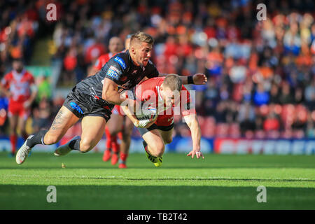 26th May 2019 , Anfield Stadium, Liverpool, England; Dacia Magic Weekend, Betfred Super League Round 16, St Helens vs Castleford Tigers ;     Credit: Craig Milner/News Images Stock Photo