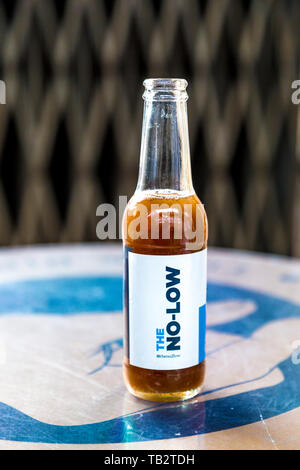 The No-Low bottle of non-alcoholic beer Stock Photo