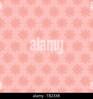 Seamless geometric pink banner. Vector illustration. Trendy pink color background Stock Vector