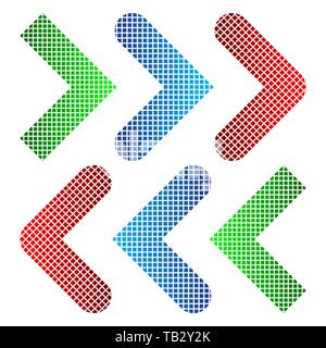 Set of Arrows in pixel art style. Vector illustration. Isolated Arrow icon. Stock Vector