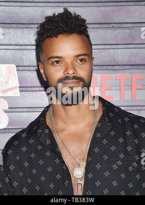 HOLLYWOOD, CA - MAY 28: Eka Darville attends a Special Screening Of Netflix's 'Jessica Jones' Season 3 at ArcLight Hollywood on May 28, 2019 in Hollywood, California. Stock Photo