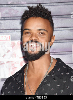 HOLLYWOOD, CA - MAY 28: Eka Darville attends a Special Screening Of Netflix's 'Jessica Jones' Season 3 at ArcLight Hollywood on May 28, 2019 in Hollywood, California. Stock Photo