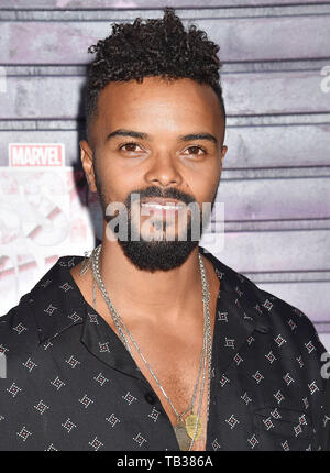 HOLLYWOOD, CA - MAY 28: Eka Darville attends a Special Screening Of Netflix's 'Jessica Jones' Season 3 at ArcLight Hollywood on May 28, 2019 in Hollywood, California. Stock Photo