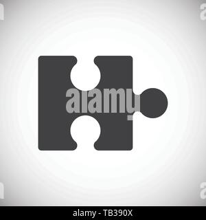 Puzzle icon on background for graphic and web design. Simple vector sign. Internet concept symbol for website button or mobile app. Stock Vector