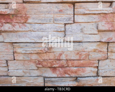 Decorative wall facing panels brickwork. Background pattern. Stock Photo