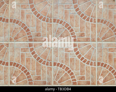 Floor tiles with geometric pattern. Seamless pattern abstract background concept. Stock Photo